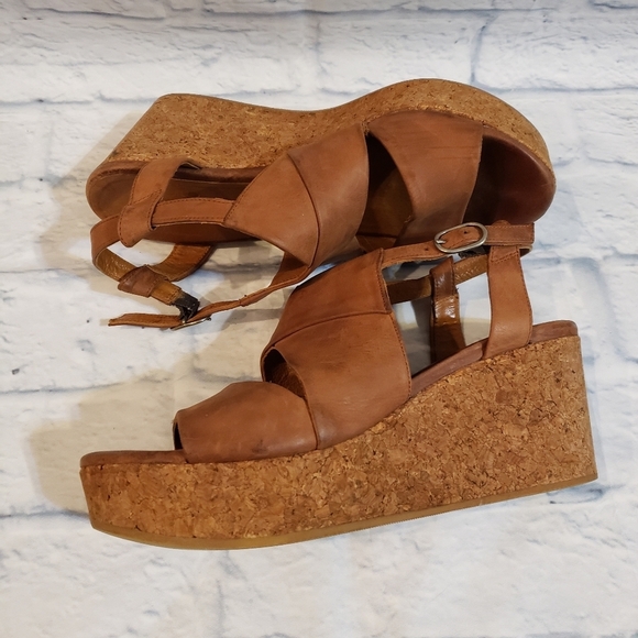 Coclico Melania cork-wedge sandal. Size 38.5 - Picture 4 of 12
